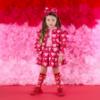Picture of PRE ORDER A Dee Love Story Lisette Heart Print Bomber - Vibrant Red
