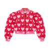 Picture of PRE ORDER A Dee Love Story Lisette Heart Print Bomber - Vibrant Red
