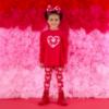 Picture of PRE ORDER A Dee Love Story Lola Heart Print Legging Set X 2 - Vibrant Red