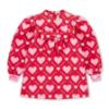Picture of A Dee Love Story Libby Heart Print Bow Dress - Vibrant Red