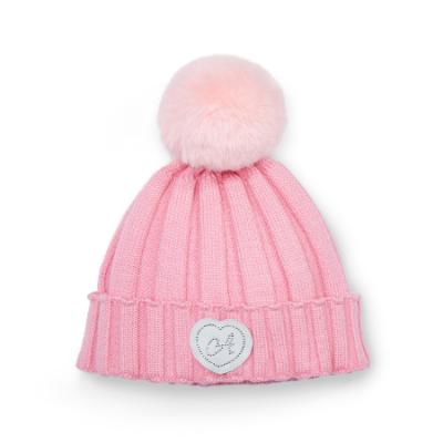 Picture of PRE ORDER A Dee Love Story Mallory Pom Pom Knitted Hat - Peony Pink