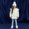 Picture of PRE ORDER A Dee Twilight Twirls Liliana Padded Jacket With Frill Heart Pockets - Snow White
