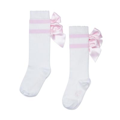 Picture of PRE ORDER A Dee Teddy Bear Bakery Maeve Knee High Bow Socks - Snow White