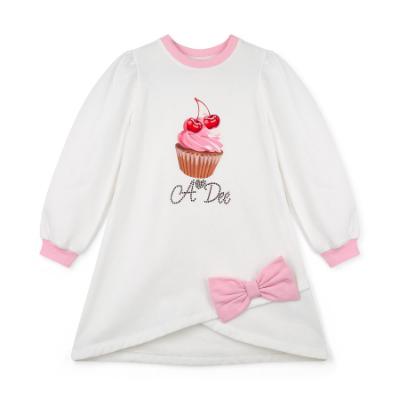 Picture of PRE ORDER A Dee Teddy Bear Bakery Michelle Sweat Dress With Bow - Snow White