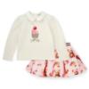 Picture of A Dee Teddy Bear Bakery Mabel Bear Print Skirt Set - Snow White