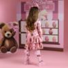 Picture of PRE ORDER A Dee Teddy Bear Bakery Liberty Bear Print Frill Dress - Pink Fairy