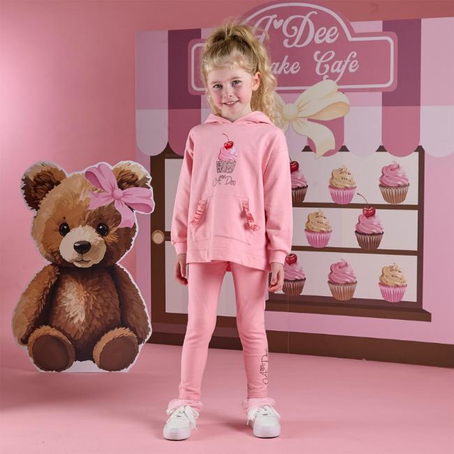Picture of PRE ORDER A Dee Teddy Bear Bakery Molly Hoodie Legging Set - Rose Pink