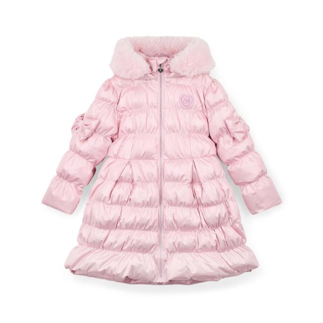 Picture of A Dee Teddy Bear Bakery Montana Padded Long Metallic Jacket - Pink Fairy