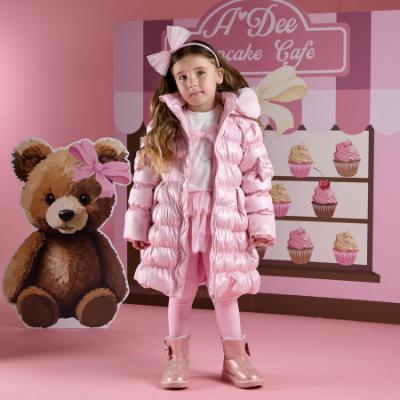 Picture of PRE ORDER A Dee Teddy Bear Bakery Montana Padded Long Metallic Jacket - Pink Fairy