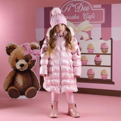 Picture of PRE ORDER A Dee Teddy Bear Bakery Montana Padded Long Metallic Jacket - Pink Fairy