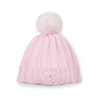Picture of PRE ORDER A Dee Teddy Bear Bakery Mallory Pom Pom Knitted Hat - Pink Fairy