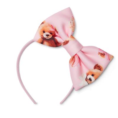 Picture of PRE ORDER A Dee Teddy Bear Bakery Memphis Bear Print Bow Hairband - Pink Fairy