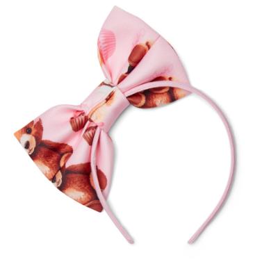 Picture of PRE ORDER A Dee Teddy Bear Bakery Memphis Bear Print Bow Hairband - Pink Fairy