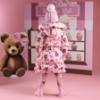 Picture of PRE ORDER A Dee Teddy Bear Bakery Lauren Bear Print Bow Jacket - Pink Fairy