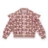 Picture of A Dee Initial Icon Melody Initial Print Bomber - Chocolate Brown
