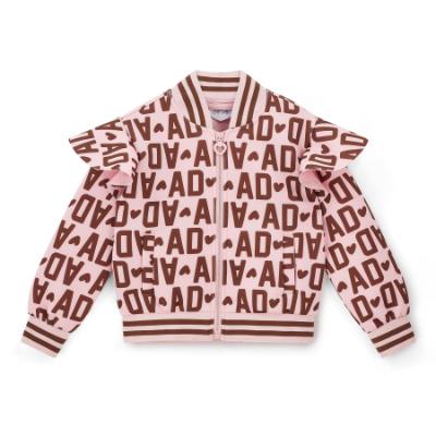 Picture of PRE ORDER A Dee Initial Icon Melody Initial Print Bomber - Chocolate Brown