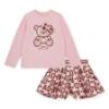 Picture of PRE ORDER A Dee Initial Icon Millie Initial Print Short Set X 2 - Pink Fairy