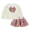 Picture of PRE ORDER A Dee Initial Icon Milan Initial Print Skirt Set X 2 - Snow White