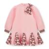 Picture of PRE ORDER A Dee Initial Icon Maisie Initial Print Bow Dress - Pink Fairy
