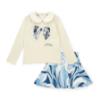 Picture of PRE ORDER A Dee Twilight Twirls Nellie Swirl Print Skirt Set X 2 - Vintage White