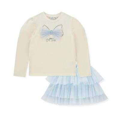 Picture of PRE ORDER A Dee Twilight Twirls Naya Tulle Bow Skirt Set X 2 - Vintage White