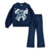 Picture of PRE ORDER A Dee Twilight Twirls Luna Bow Flare Tracksuit - Heritage Navy