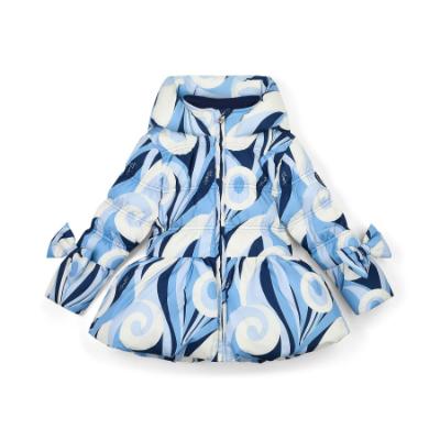 Picture of PRE ORDER A Dee Twilight Twirls Nylah Swirl Print Bow Jacket - Powder Blue