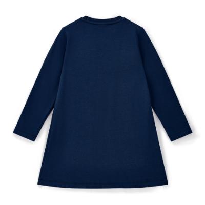Picture of PRE ORDER A Dee Twilight Twirls Lotus Handbag Sweat Dress - Heritage Navy