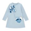 Picture of PRE ORDER A Dee Twilight Twirls Lotus Handbag Sweat Dress - Powder Blue