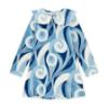 Picture of PRE ORDER A Dee Twilight Twirls Nora Swirl Print Jersey Dress - Powder Blue