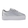 Picture of PRE ORDER A Dee Patty Platform Trainer Ribbon Laces - Silver