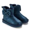 Picture of PRE ORDER A Dee Bowtiful Faux Suede Boot Bow Detail - Heritage Navy