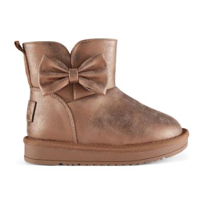 Picture of PRE ORDER A Dee Bowtiful Faux Suede Boot Bow Detail - Chocolate Brown