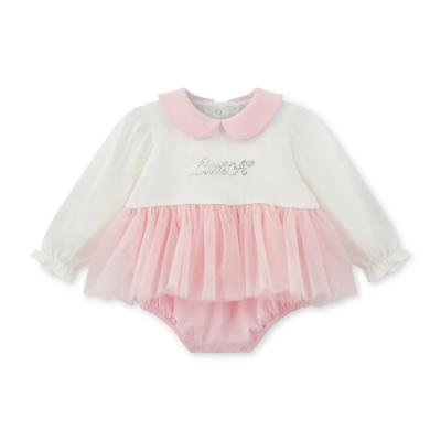Picture of PRE ORDER Little A Baby Girls Cute As A Cupcake Kimberly Tulle Romper - Pink Fairy