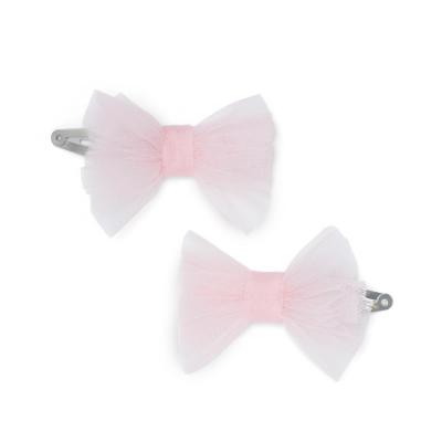 Picture of PRE ORDER Little A Baby Girls Cute As A Cupcake Kaylee Tulle Bow Hairclips x 2 - Pink Fairy