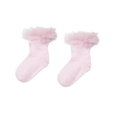 Picture of PRE ORDER Little A Baby Girls Cute As A Cupcake Karla Tulle Frill Ankle Sock - Pink Fairy