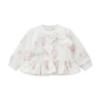 Picture of PRE ORDER Little A Baby Girls Cute As A Cupcake Jasmine Bow Frill Tracksuit - Snow White