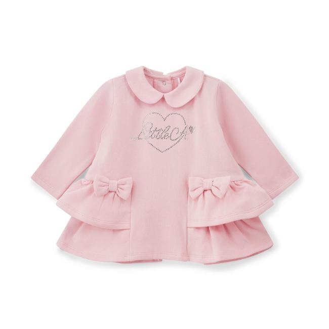 Picture of PRE ORDER Little A Baby Girls Cute As A Cupcake Juniper Sweat Frill Dress - Pink Fairy
