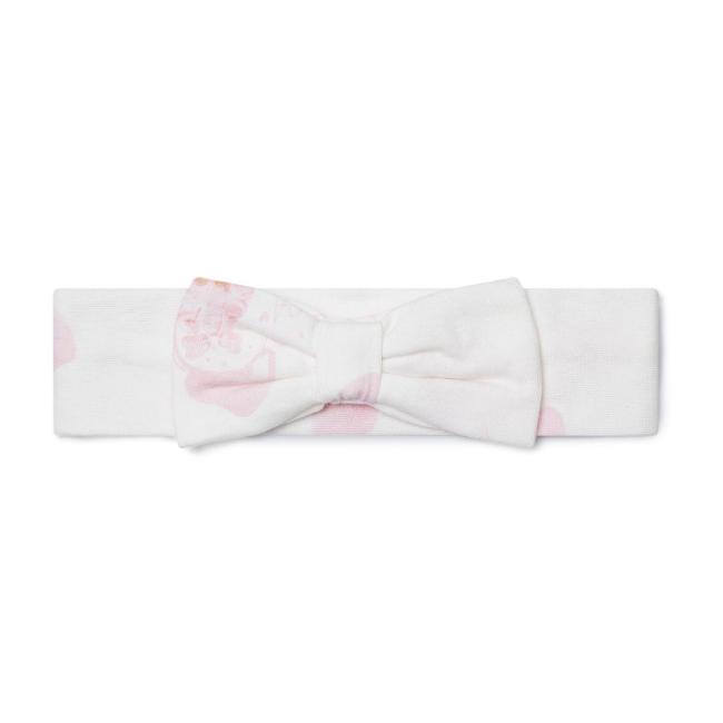 Picture of PRE ORDER Little A Baby Girls Cute As A Cupcake Katalina Bow Headband - Snow White
