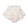 Picture of PRE ORDER Little A Baby Girls Cute As A Cupcake Journey Cupcake Print Romper - Snow White