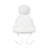 Picture of Little A Baby Girls Cute As A Cupcake Kamila Knitted Lurex Pom Pom Hat -  Snow White