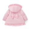 Picture of PRE ORDER Little A Baby Girls Cute As A Cupcake Kaia Heart Embroidery Puff Hooded Jacket - Pink Fairy