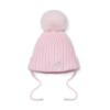 Picture of Little A Baby Girls Cute As A Cupcake Kamila Knitted Lurex Pom Pom Hat -  Pink Fairy