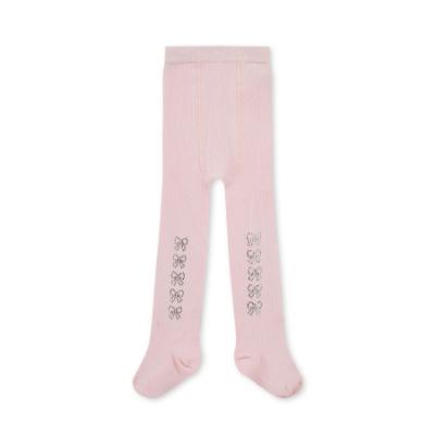 Picture of PRE ORDER Little A Baby Girls Cute As A Cupcake Kamila Diamante Bow Tights - Pink Fairy