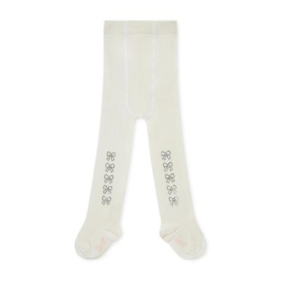 Picture of PRE ORDER Little A Baby Girls Cute As A Cupcake Kamila Diamante Bow Tights - Snow White