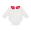 Picture of PRE ORDER Little A Baby Girls Little Bows Katy Check Jam Pant Set - Snow White Red