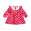 Picture of PRE ORDER Little A Baby Girls Little Bows Kylie Check Dress - Vibrant Red