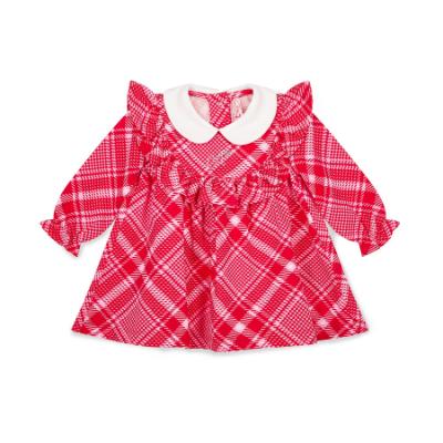 Picture of PRE ORDER Little A Baby Girls Little Bows Kylie Check Dress - Vibrant Red