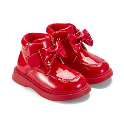 Picture of PRE ORDER Little A Baby Girls Little Bows Bowe Bow Boot - Vibrant Red