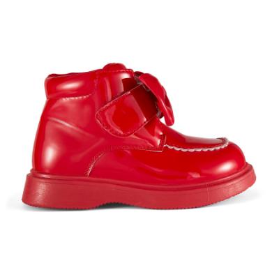 Picture of PRE ORDER Little A Baby Girls Little Bows Bowe Bow Boot - Vibrant Red
